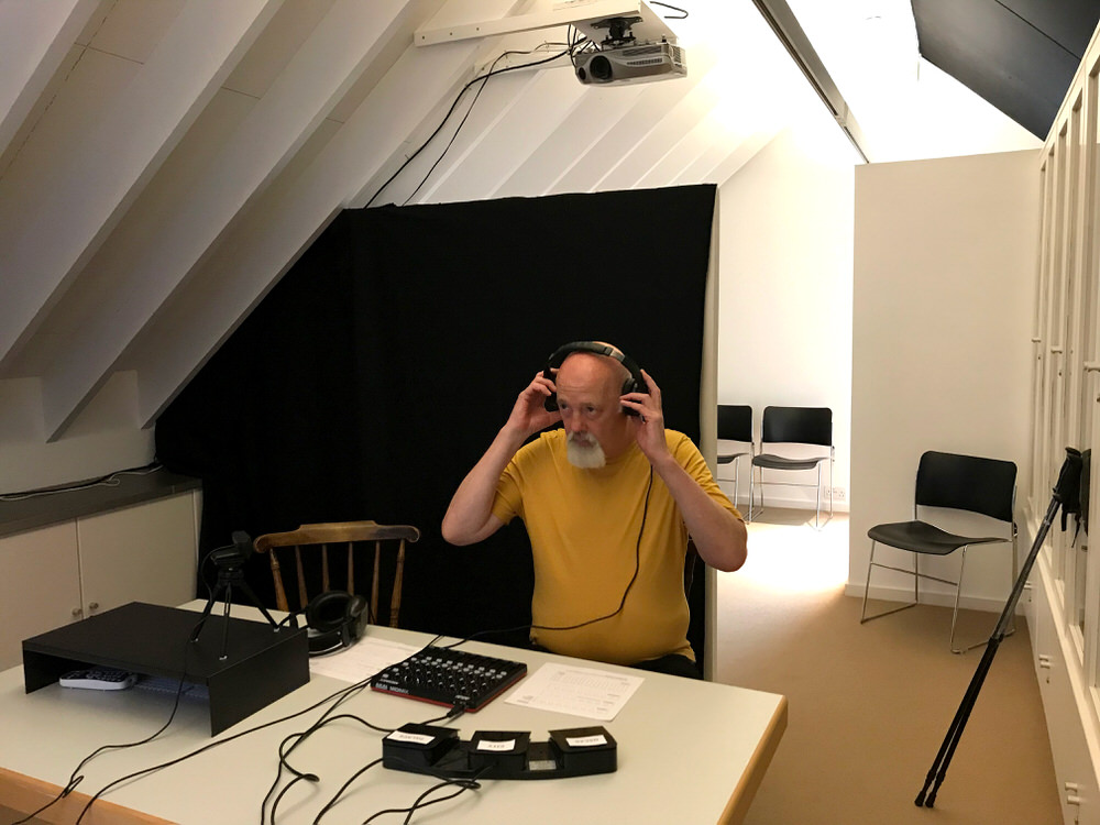 exhibition setup